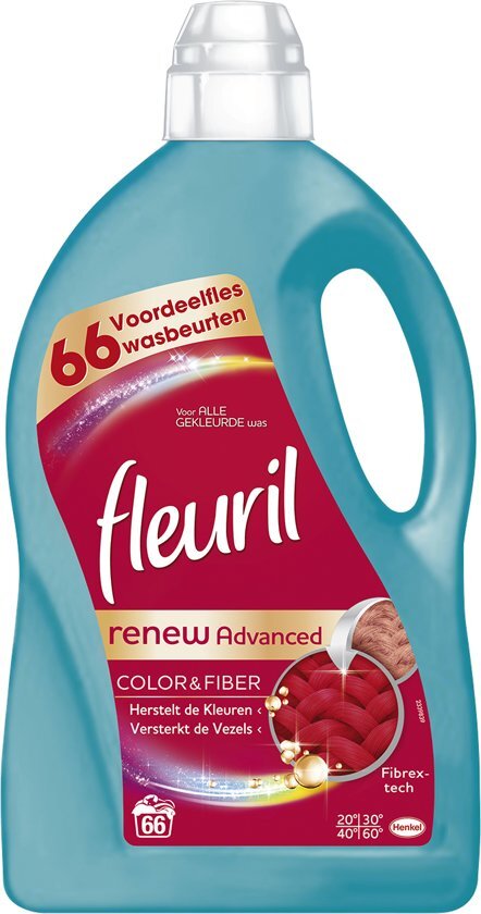 Fleuril Briljante Kleur - Kwartaalverpakking - 66 wasbeurten - Wasmiddel
