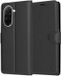 Techsuit Leather Folio Book Wallet Case for Xiaomi Redmi A5 - Black