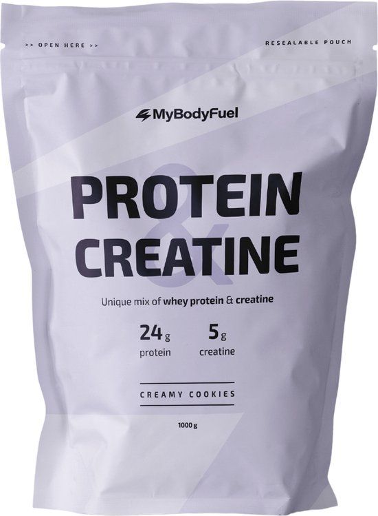 MyBodyFuel Whey Protein & Creatine - Cookies & Cream Eiwitshake - Proteine Poeder met Creatine Monohydraat - 1000g