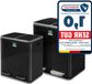 Shenzhen Haorui Industrial Technology Co., Ltd. Poubelle en acier inoxydable avec système de séparation à 2 compartiments et fermeture amortie - 60 litres (2 x 15 litres Noir)