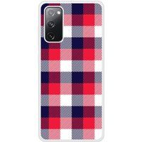Tartan Tricolor Bedrukt siliconen hoesje compatibel met Galaxy S20 FE