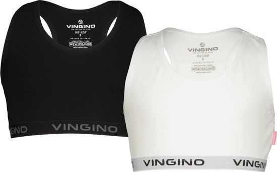 Vingino GIRLS RACER (2-PACK) Meisjes Top - Maat 110/116 - Multicolor Black