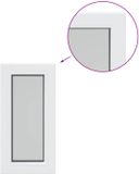 vidaXL - Kelderraam - RISOR - 35 x 60 cm - PVC en Glas