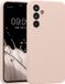 kwmobile telefoonhoesje geschikt voor Samsung Galaxy A54 5G - TPU backcover met siliconen coating - Smartphone case in kokosmelk