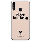 ERT GROUP mobiel telefoonhoesje voor Samsung A20S origineel en officieel erkend Babaco patroon Sassy but classy 001 optimaal aangepast aan de vorm van de mobiele telefoon, hoesje is gemaakt van TPU