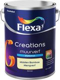 FLEXA Creations Muurverf Zijde Mat Midden Bamboe 5 liter
