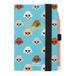 Legami - Mini-fotodagboek 2025, 12 maanden, dagboek van januari 2025 tot december 2025, elastische sluiting, maandplanner januari 2026, inclusief potlood, 6,5 x 10 cm, Sky Blue Dogs