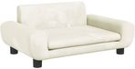 vidaXL Banc pour enfants 70x45x33 cm velours crème