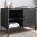 Maison Exclusive - meuble TV, noir, 68x39x50,5 cm, acier