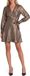 Nikkie Aymee Dress - V-hals - Lange mouw - Kort - Effen - Viscose - Brons