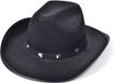 Rubies Cowboyhoed met studs - Zwart - Polyester