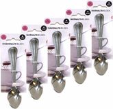 Haushaltshelden Koffielepels/theelepels - 20x - RVS - 15 cm