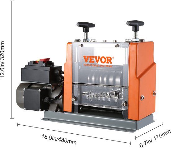 VEVOR Elektrisch Koperdraad Strippen Machine 1.5-25 mm-60W Draadstripmachine Gemaakt-​7 Kanalen-voor het Strippen van Koperdraad