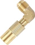 Jhubers goods Propaan Elleboogadapter, Messing 3/8" Mannelijke Flare RV