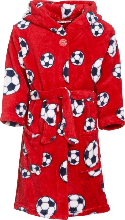 Playshoes UV badjas Kinderen Voetbal - Rood - Maat 146/152