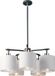 Elstead Lighting Lustre LED | 5X E27 Max 40W | Dimmable | Noir/ Nickel Poli