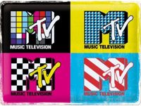 Nostalgic Art Merchandising Wandbord Special Muziek - MTV Collage Logo