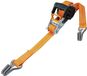 Petex Automatische ratelspanband, zelfoprollend, 1-delig, 5 m x 35 mm, 1.000/2.000 daN, oranje, dubbele veiligheidshaak