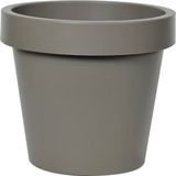 Mega Collections Plantenpot/bloempot - kunststof - taupe/bruin - buiten - D35 x H31 cm