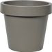Mega Collections Plantenpot/bloempot - kunststof - taupe/bruin - buiten - D35 x H31 cm