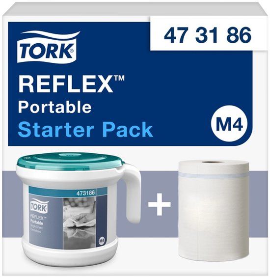 Tork 473186 Reflex draagbare vel voor vel centerfeed dispenser