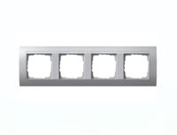 Gira Event Afdekraam 4-voudig - Aluminium Mat