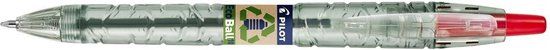 Pilot Ecoball B2P BeGreen balpen, medium punt, rood