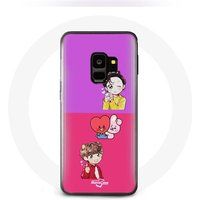 Maniacase Hoesje voor Samsung Galaxy S9 Plus BTS BT21 Cooky Et Tata Bangtan V Et Jungkook Fanart