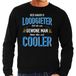 Bellatio Decorations Deze kanjer is loodgieter net als een gewone man maar dan veel cooler sweater zwart voor heren - cadeau trui - Vaderdag kado XXL