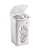 Stefanplast Primavera Line Geperforeerde wasmand, wit, 50 liter