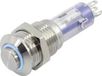 Tru Components LAS4GQH-11ZE/B/24V/S Interrupteur à pression 48 V 2 A 1x marche/arrêt Continu Bleu