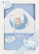 Interbaby Badcape Slapende Beer 100 X 100 Cm Katoen Blauw