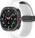 By Qubix - D-buckle sportband - Wit - Geschikt voor Samsung Galaxy Watch Ultra / Ultra 2 - 47mm