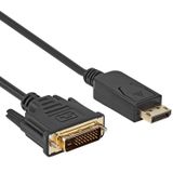 Allteq ALTQ-DP-DVI-B-3 video kabel adapter 3 m DisplayPort DVI-D Zwart