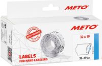 METO Prijslabels etiketten 22 x 12 mm, wit, multifunctioneel permanent / diepvries, 6000 stuks
