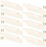 KOTARBAU® Set van 10 schokdempers voor meubeldeuren met adapter, wit, softclose voor meubels