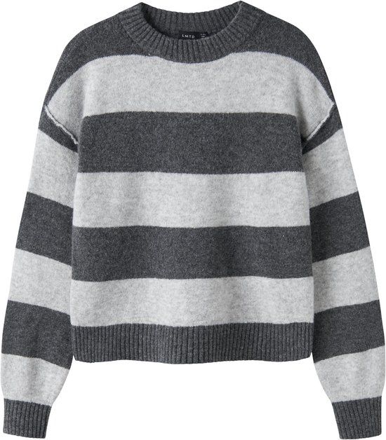 LMTD Name it Gebreide trui lange mouwen Dark Grey Melange
