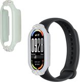 kwmobile 2x kunststof horloge rand bescherming geschikt voor Xiaomi Mi Band 10 / Mi Band 9 / 8 Beschermhoes - Glitter beschermhoesje pastelgroen / lichtblauw