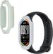 kwmobile 2x kunststof horloge rand bescherming geschikt voor Xiaomi Mi Band 10 / Mi Band 9 / 8 Beschermhoes - Glitter beschermhoesje pastelgroen / lichtblauw