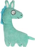 Flamingo Jouets pour chien/chiot PEBBLES Cheval en velours côtelé - 23,5 cm - Turquoise