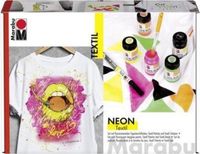 Marabu Textil Neon Set, 4 x 15 ml