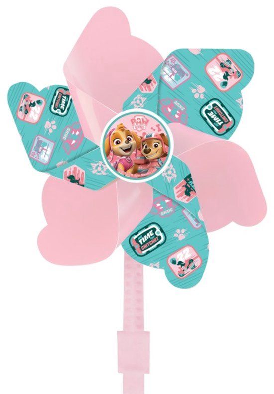 4KidsOnly PAW Patrol Fietswindmolen - Windmolentje voor Kinderen - Roze - Blauw
