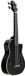 Kala Journeyman Black U•BASS® bas ukulele – Mahonie, Matte Zwart, F-Holes, Elektrisch-Akoestisch met EQ en Gigbag