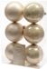 Decoris boules de Noël – 6 pièces – plastique – 8cm – Perle