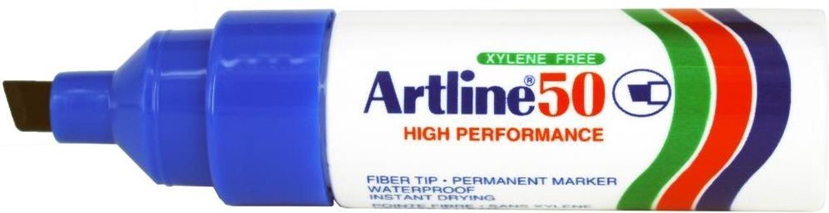 Artline Permanent marker 50N blauw: doosje van 12 stuks