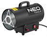 NEO TOOLS Chauffage à gaz 15kW, ventilateur de chauffage à gaz, allumage piézoélectrique, détendeur, IPX4
