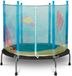TOYZ Trampoline, trampoline d'extérieur pour enfants, jardin, 128x128x112cm, couleur : bleu océan