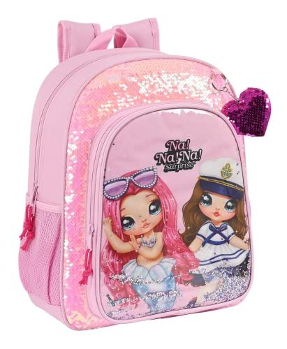 Safta - Rugzak Junior Adapt. Trolley Nanana Sparkles 32 x 38 x 12 cm, roze (612264640)