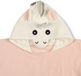 Serviette de plage pour Enfants - 60x140 cm - Design Licorne - Rose - 100% Coton - Avec Capuche