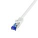 LogiLink C6A011S câble réseau Blanc 0,25 m Cat6a S/FTP Rond